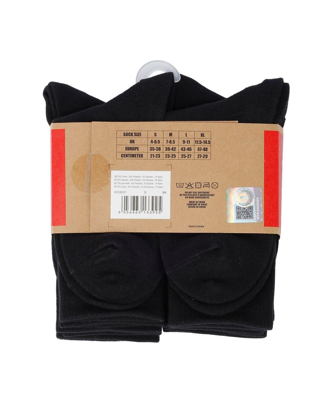 Kickers Red 6 Pack Socks