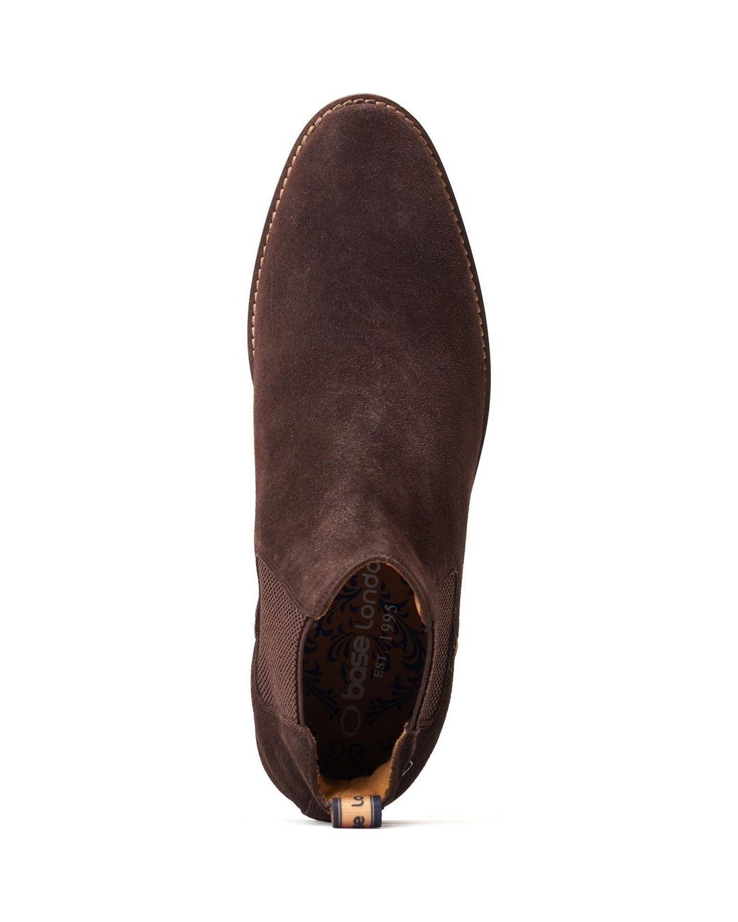 Base London Brown Virgil Leather Burnt Boots for men