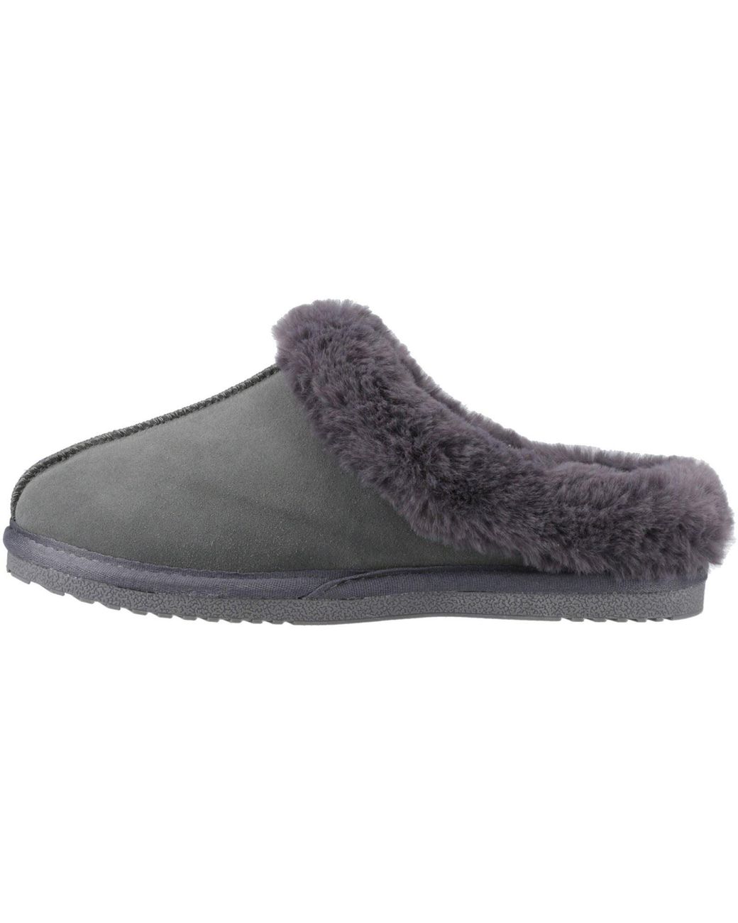 Hush Puppies Gray Amara Suede Slippers