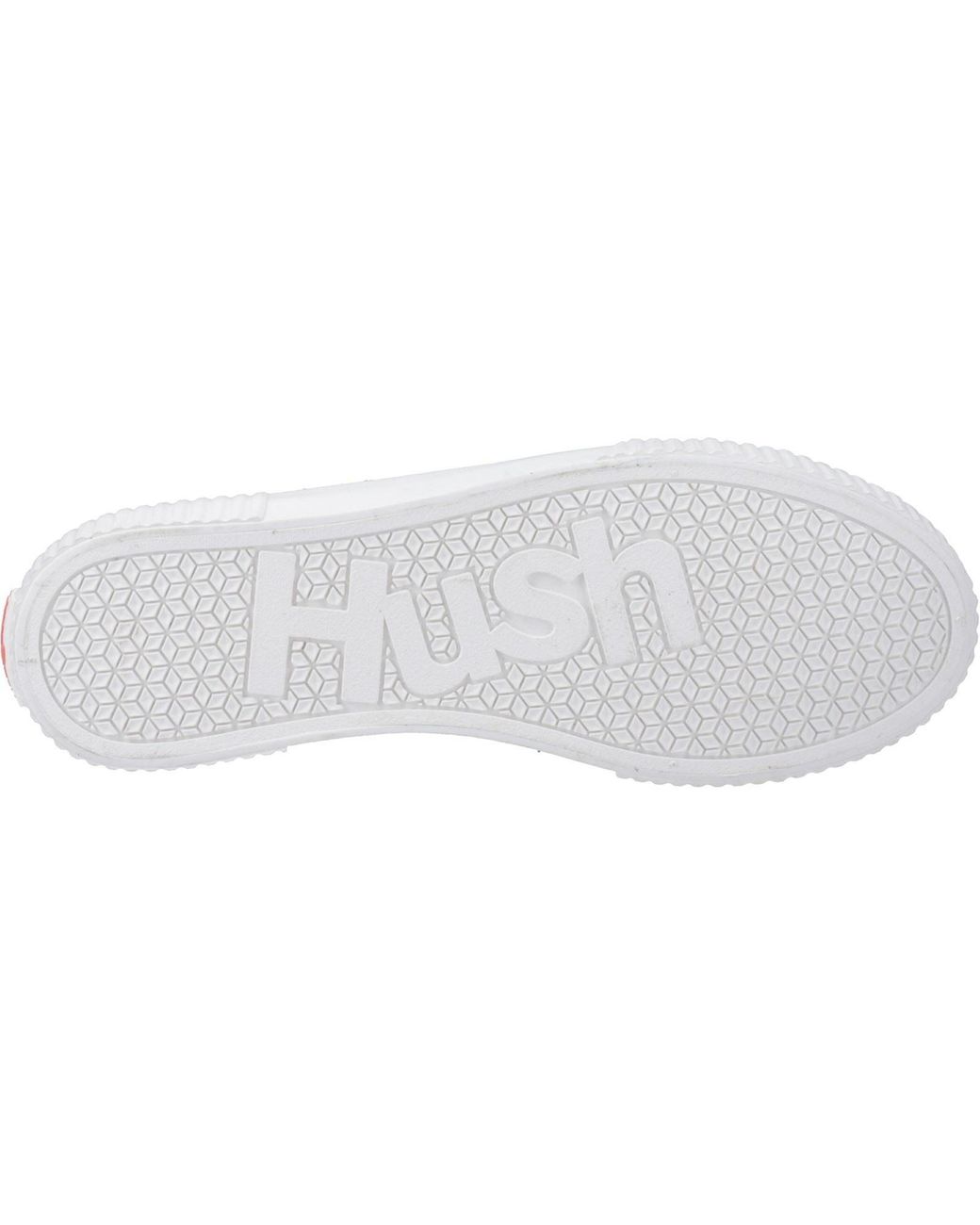 Hush Puppies Red Freya Canvas Textile Trainers