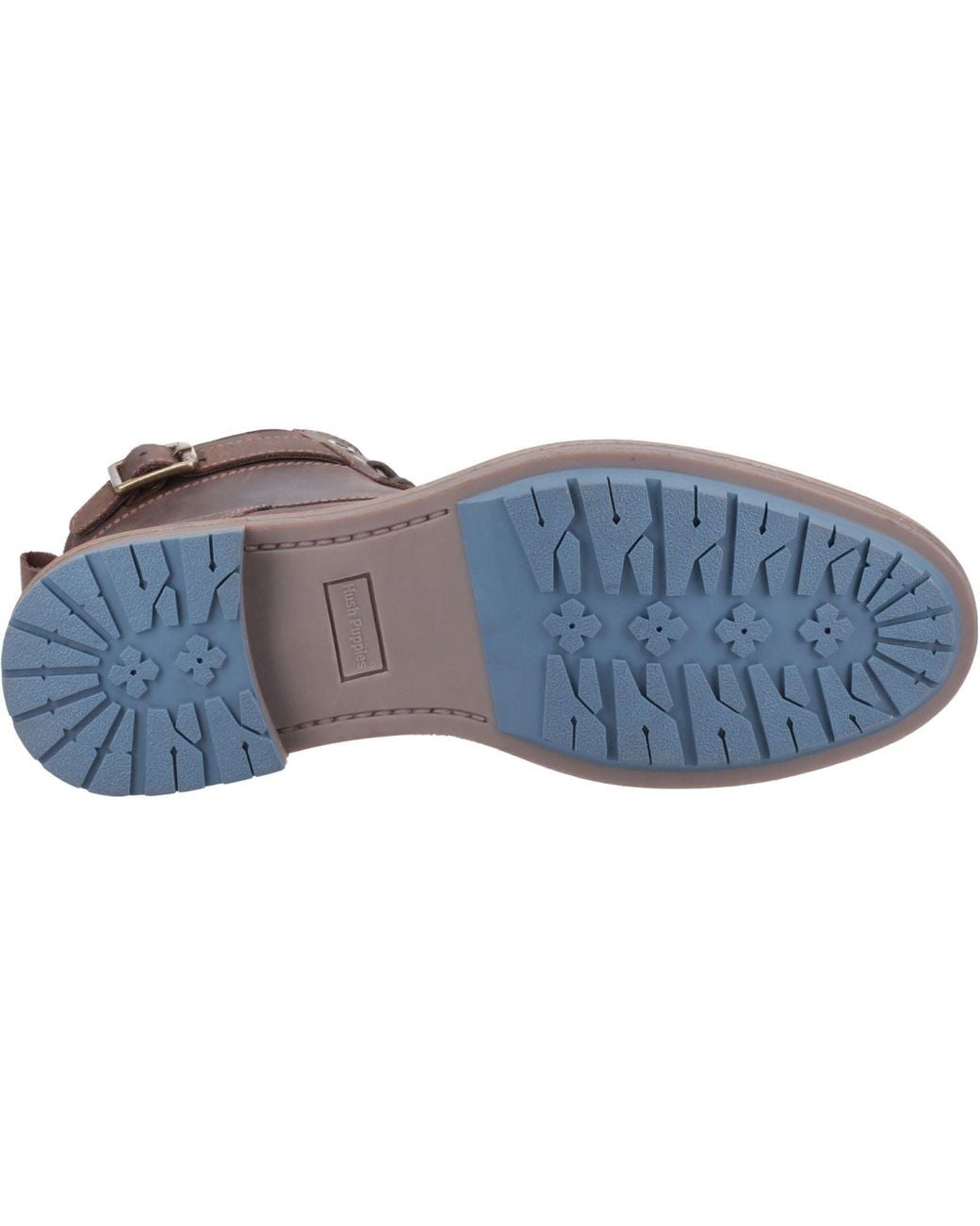 Hush Puppies Brown Jordan Leather Ankle Boots for men