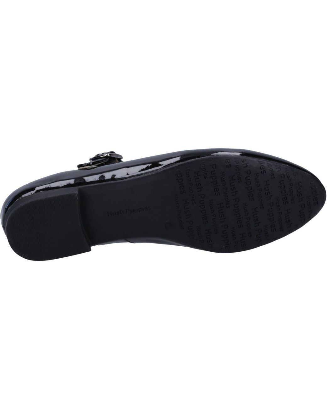 Hush Puppies Black Melissa Patent Leather Patent Flats