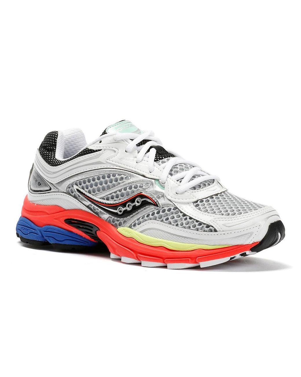 Saucony White Progrid Omni 9 Vizired/Multi Trainers for men