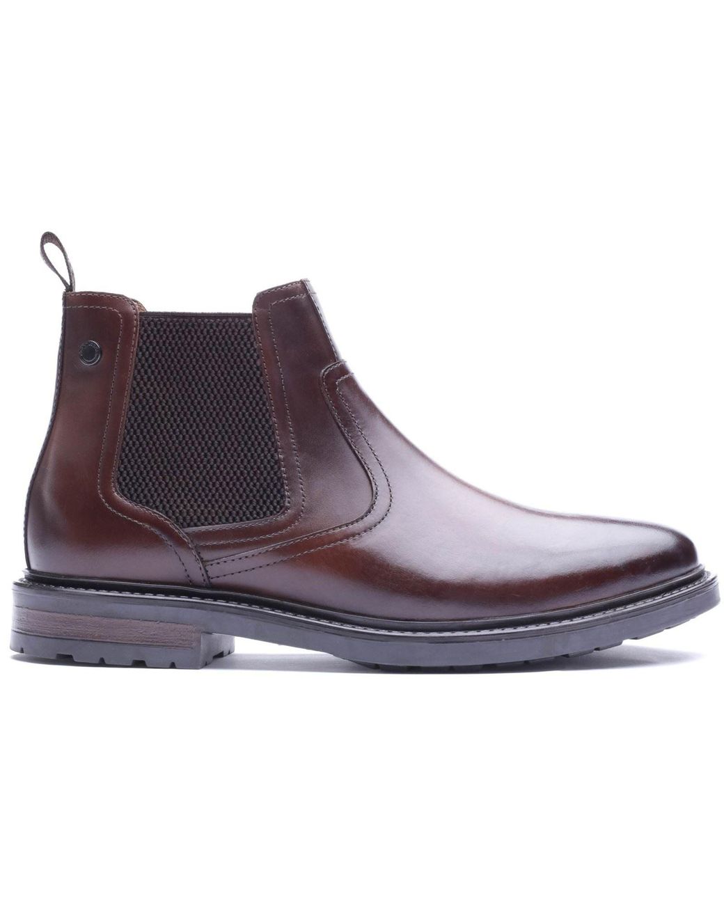 Base London Purple Smith Leather Boots for men