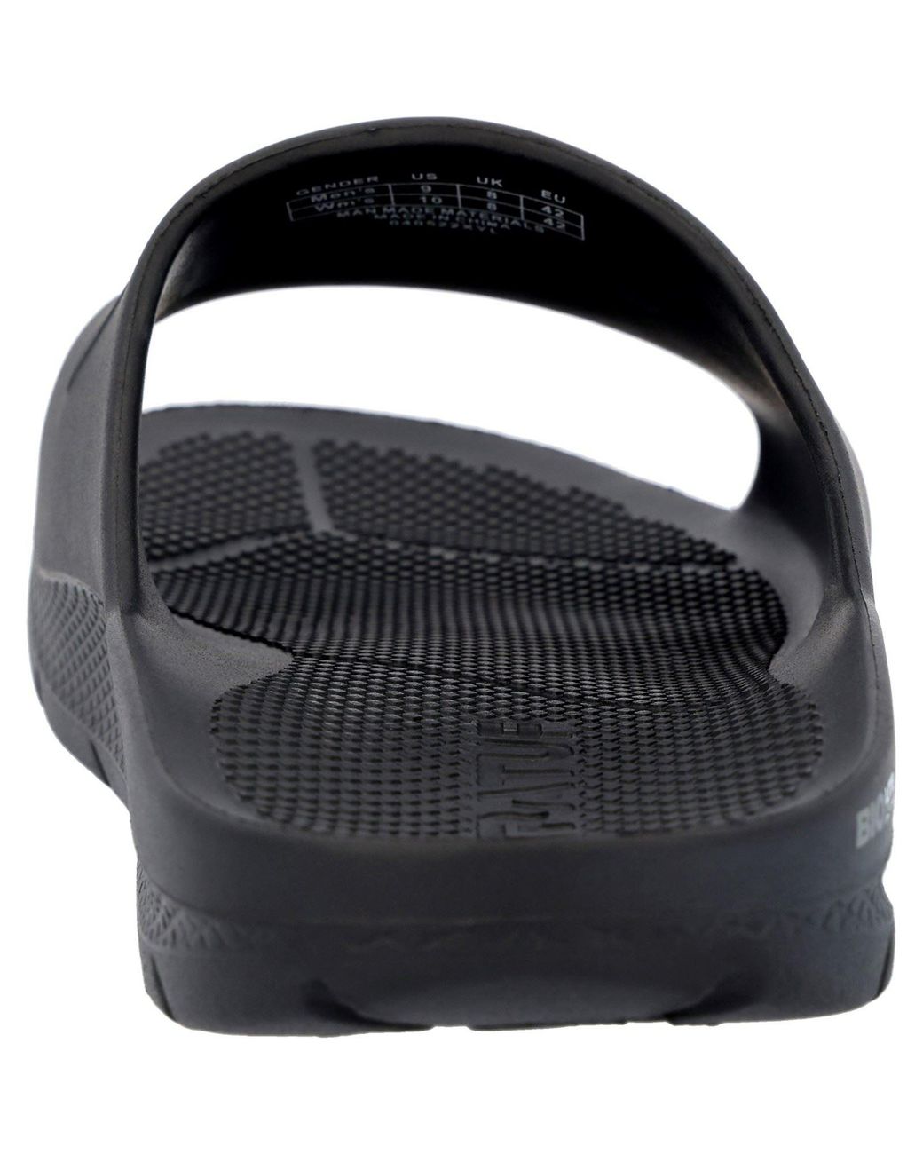 XtraTuf Black Apres Fish Synthetic Slides for men