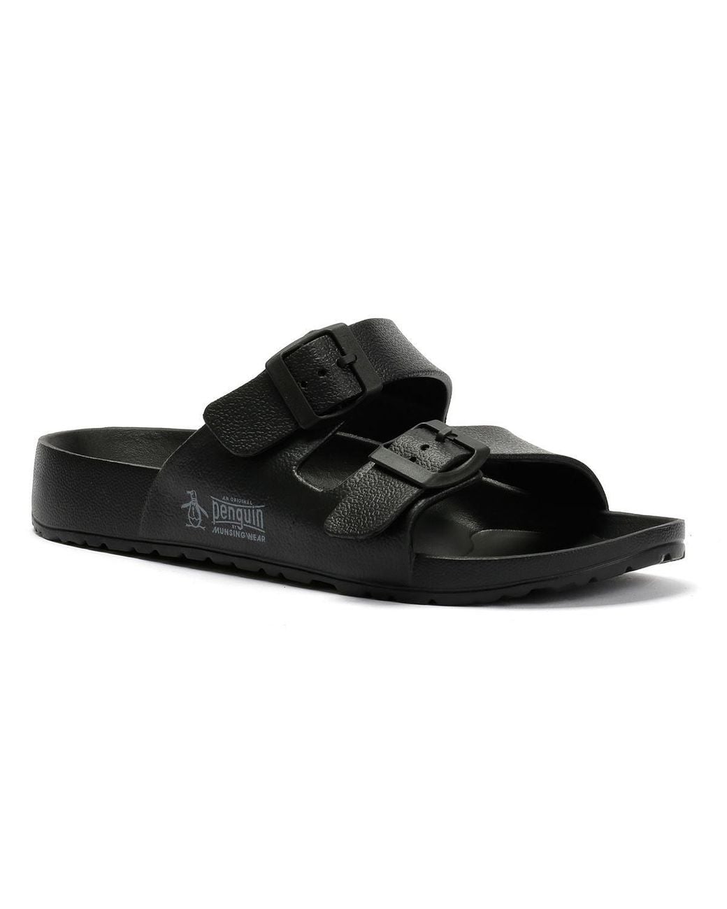 Original Penguin Black Eden Sandals for men