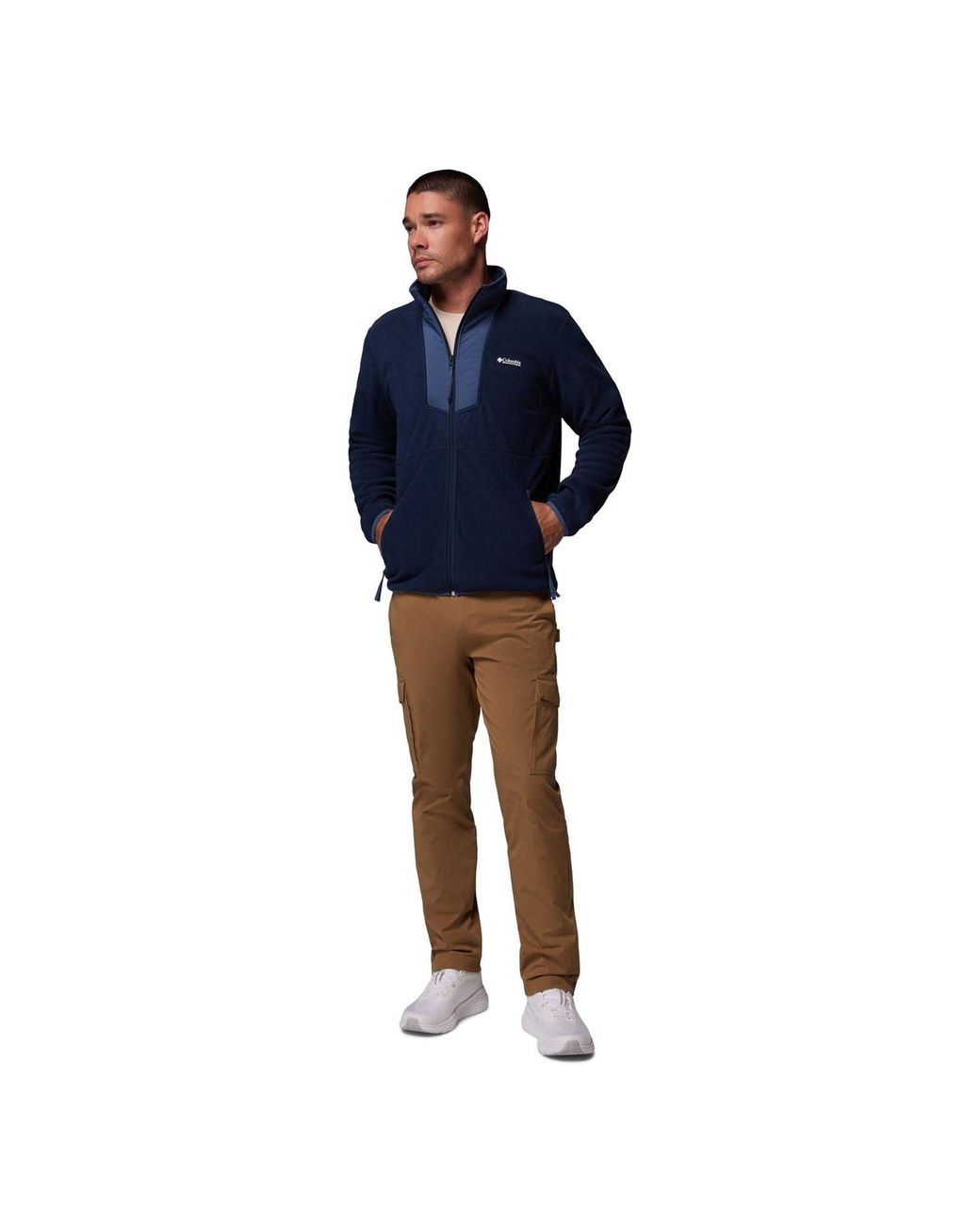 Columbia Blue Sequoia Grove Full Zip Fleece Jacket for men