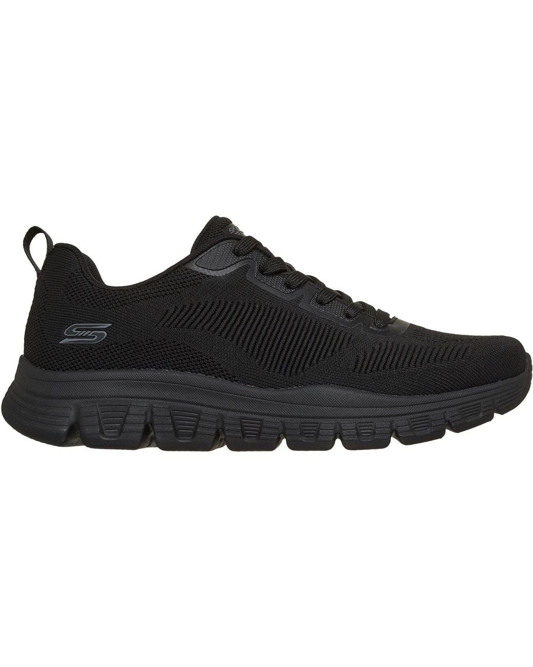 Skechers Black Bobs B Lite Textile Trainers for men