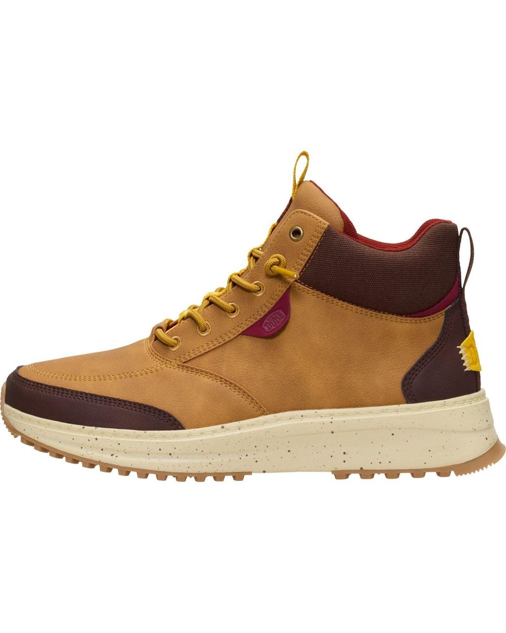 HeyDude Brown Tahoe Classic Polyurethane Wood Thrush/Multi Ankle Boots for men