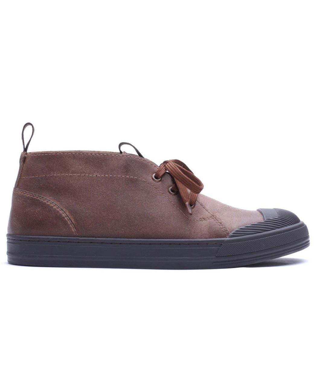 Base London Brown Rise Leather Ankle Boots for men