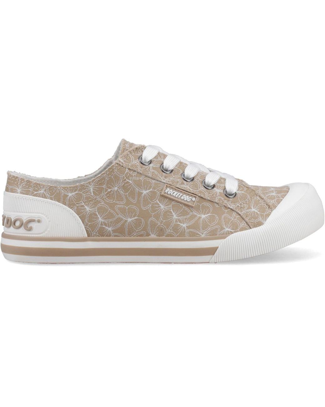 Rocket Dog Gray Jazzin Mariposa Textile Trainers