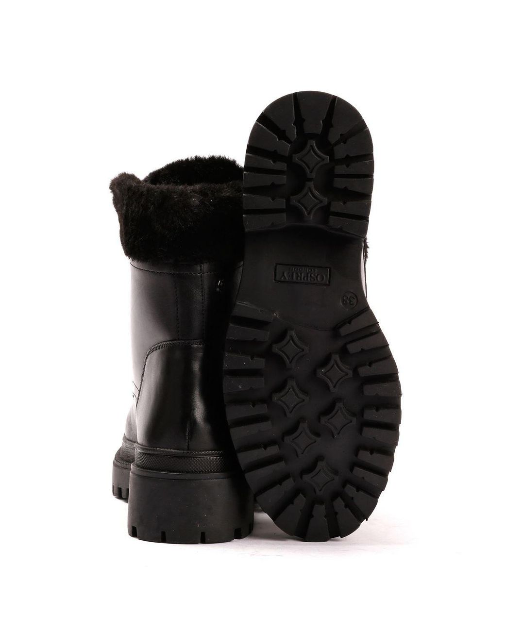 Osprey Black The Budapest Leather Boots