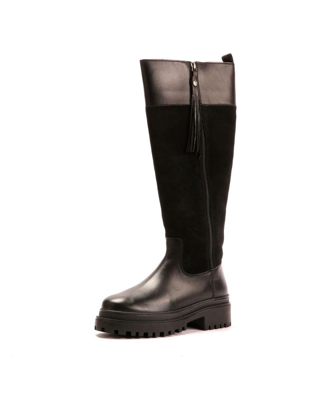 Osprey Black The Bramble Tall Leather Boots