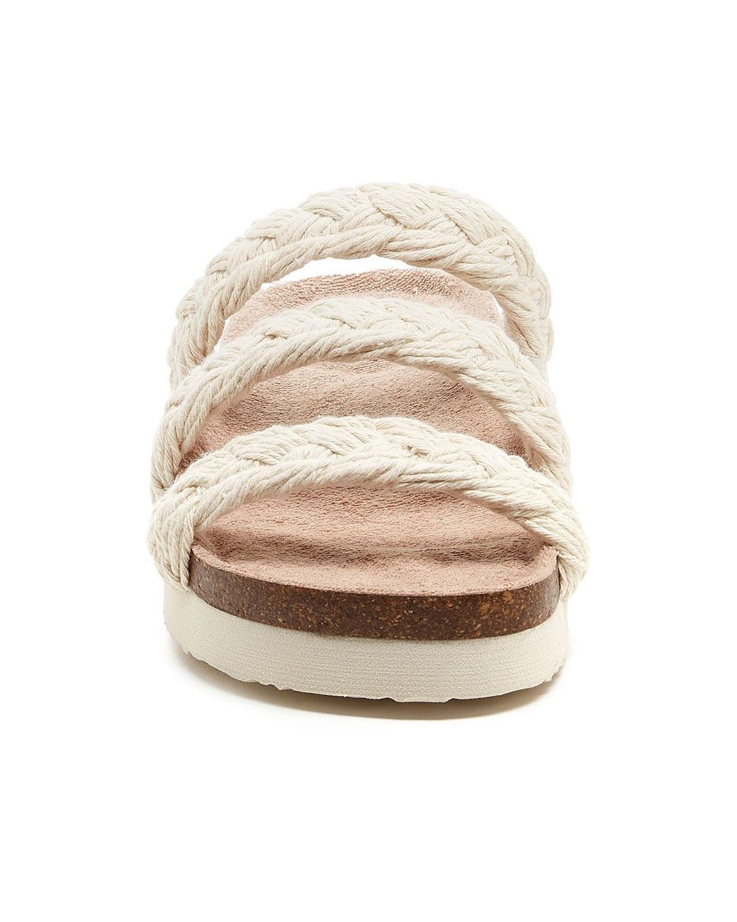 Rocket Dog Metallic Ashley String Braid Cotton Natural Sandals