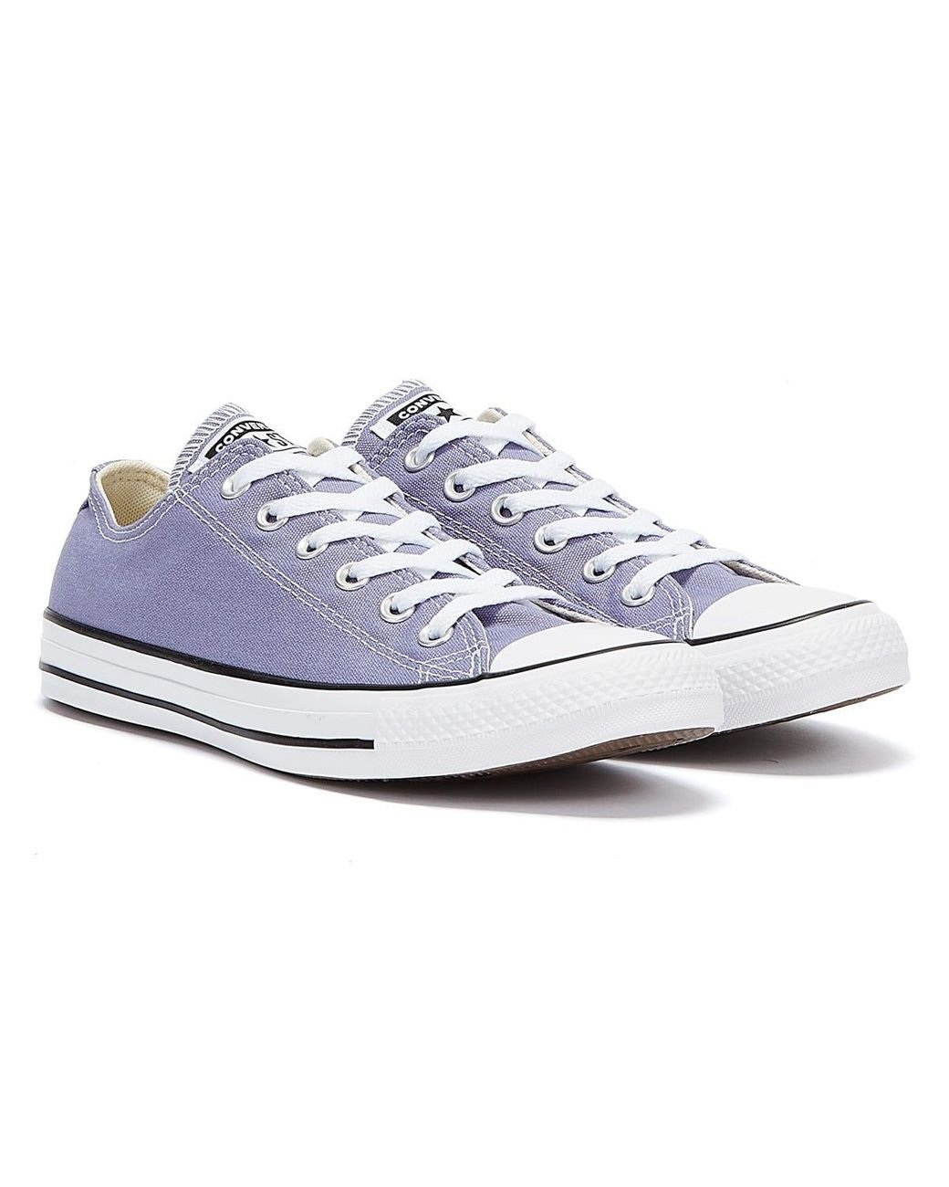 Converse Chuck taylor all stars low top turnschuhe in Lila | Lyst DE