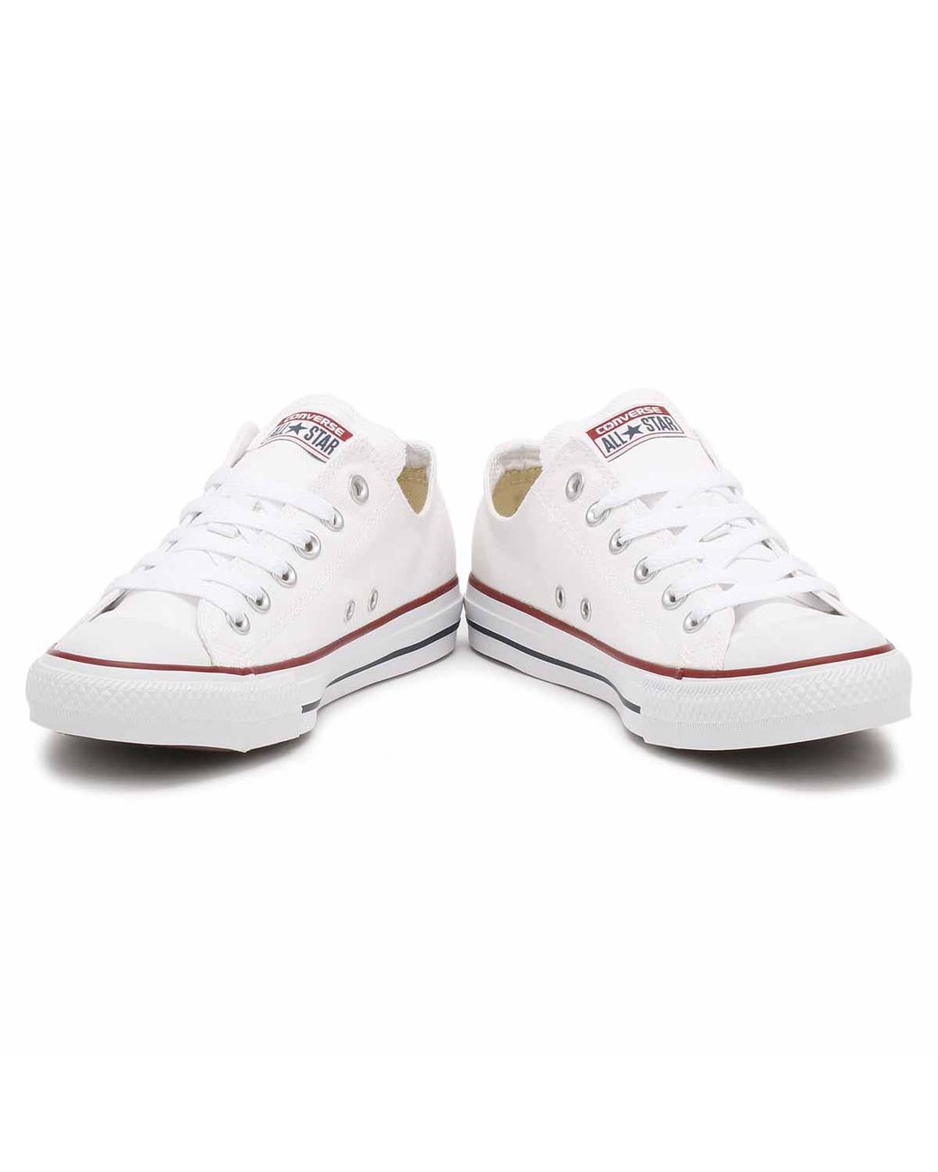 converse white canvas trainers