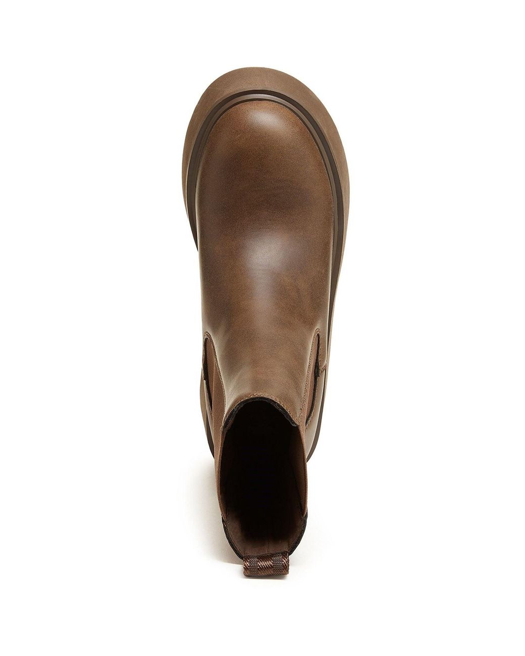 Rocket Dog Brown Heyday Synthetic Dark Flat Chelsea Boots