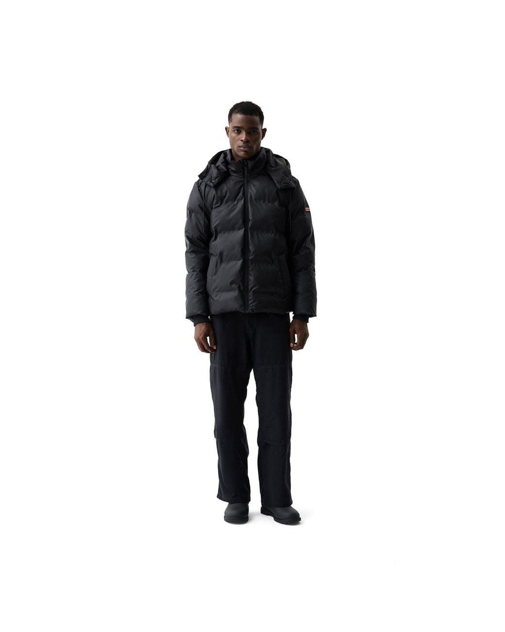 Hunter Black Wiley Puffer Jacket Puffer Jacket for men