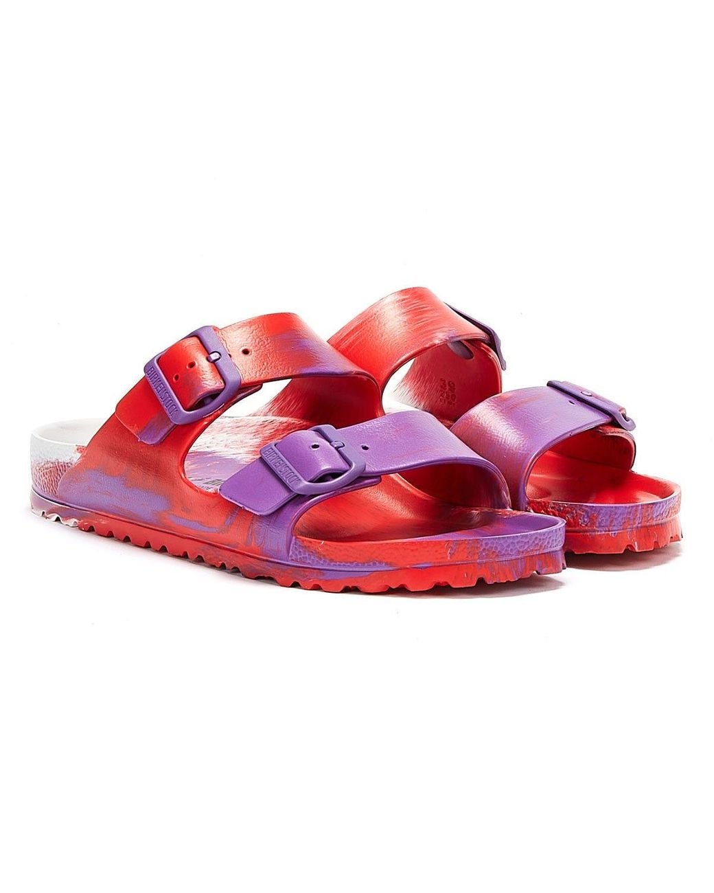 Bright shop red birkenstocks