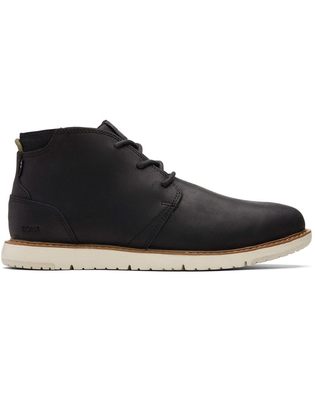 TOMS Black Navi Leather Boots for men