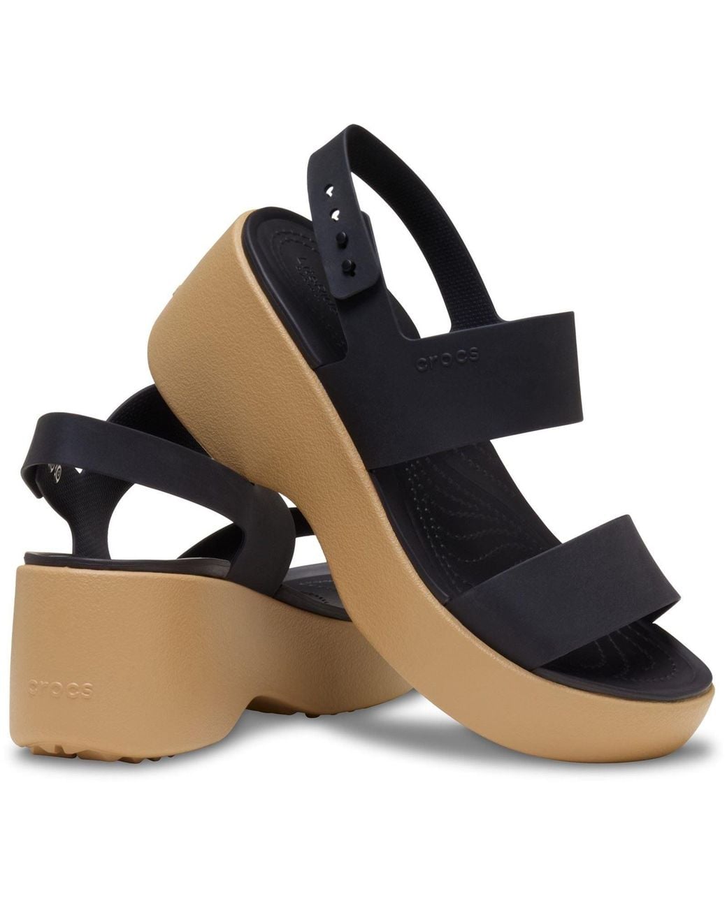 CROCSTM Black Brooklyn Sky Eva /Cashew Sandals