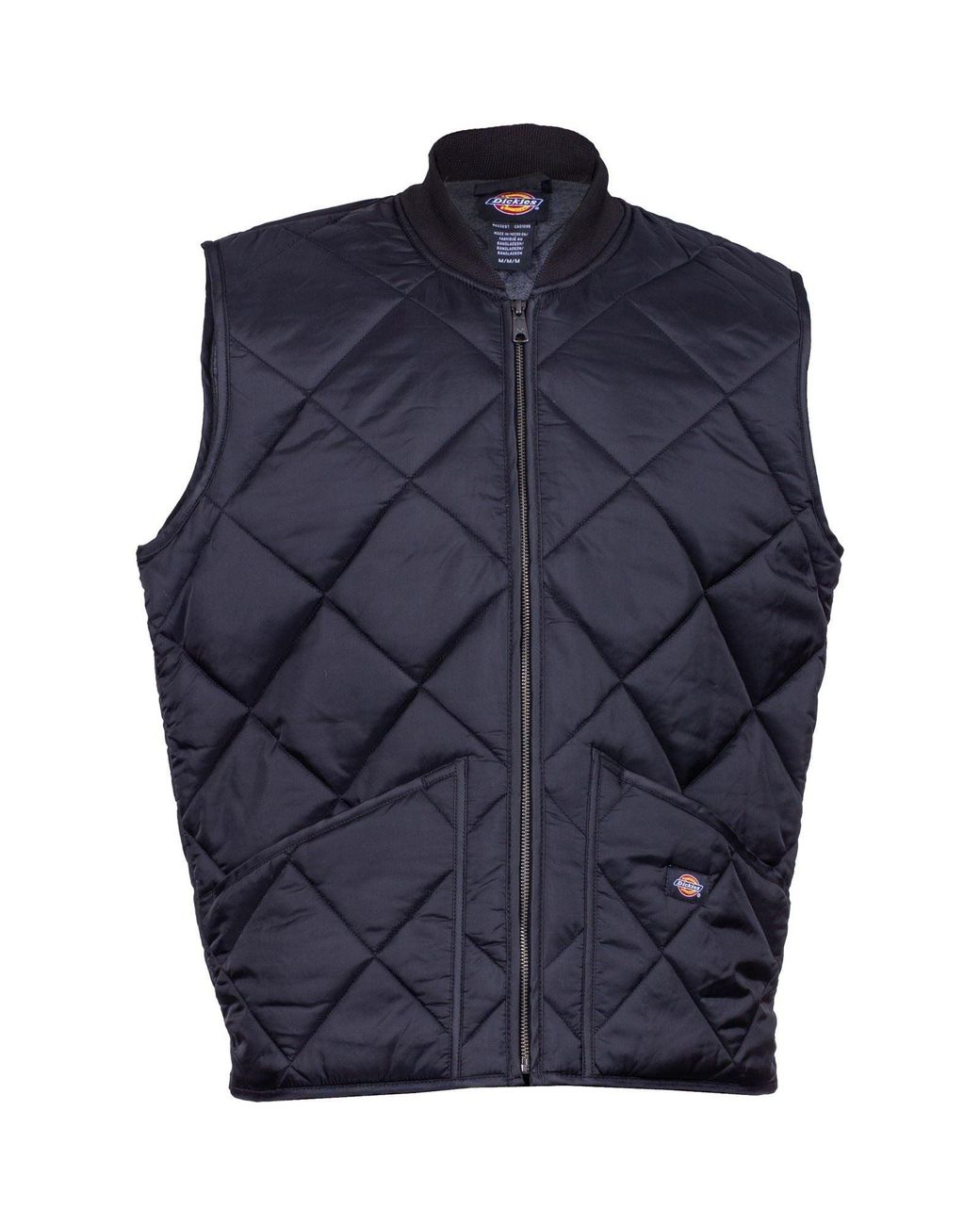 Dickies Black Diamond Quilted Vest Gilets Nylon for men