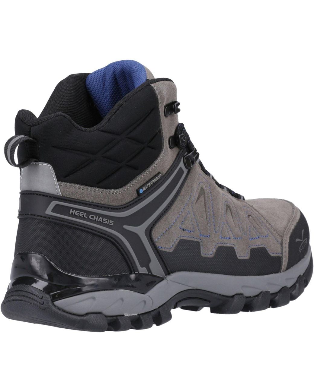 Hi-tec Black V-Lite Explorer Wp Cow Suede Leather /Dark Hiking Boots for men