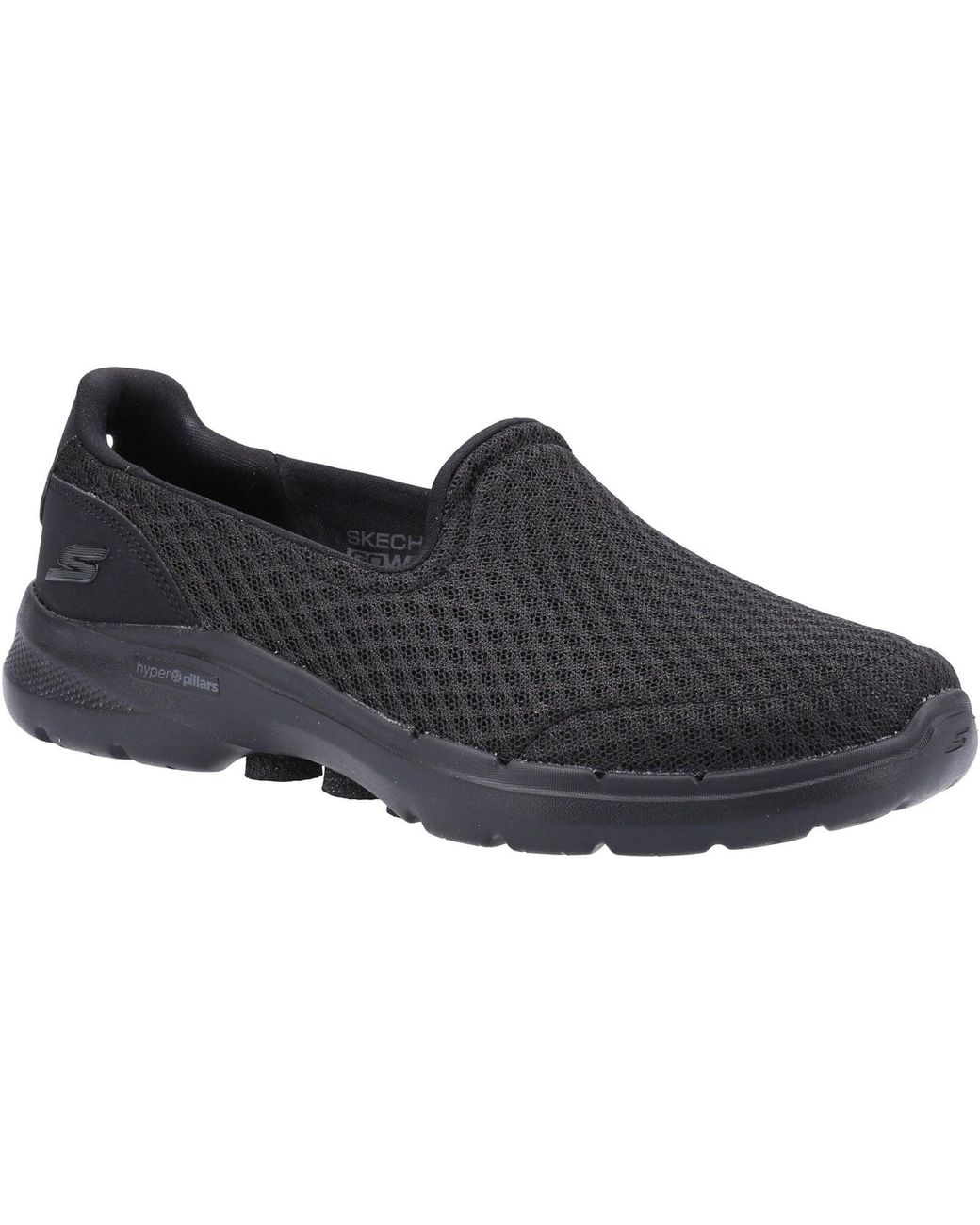 Skechers Black Go Walk 6 124508-Bbk Slip On Shoes