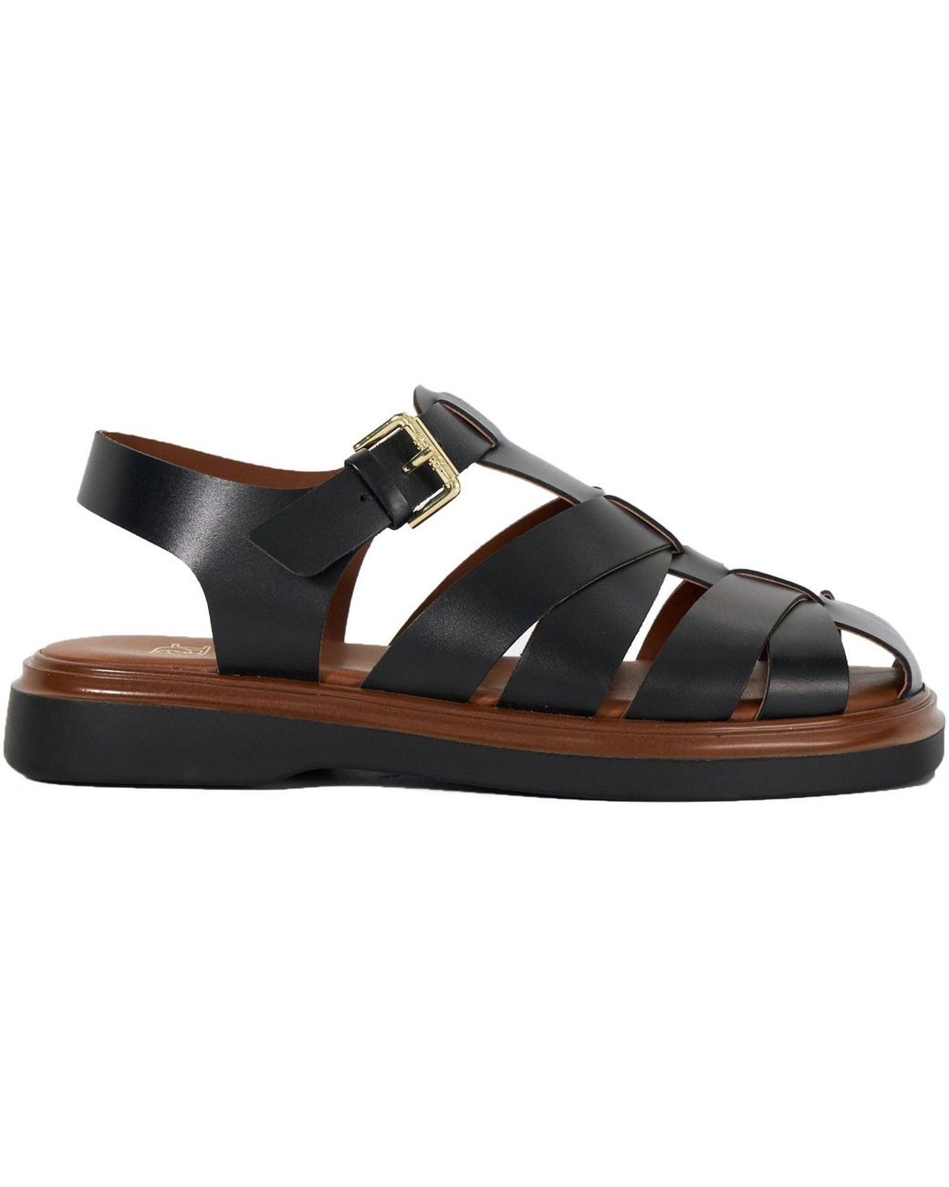 Dune Brown Lisherman Sandals
