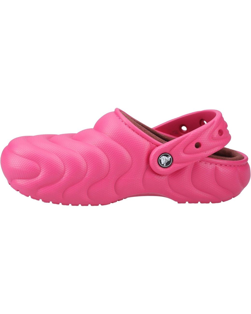 CROCSTM Pink Classic Lined Overpuff Synthetic Dragon Fruit Clogs