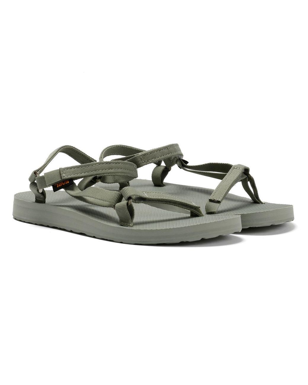 Teva Black Original Universal Slim Seagrass Sandals
