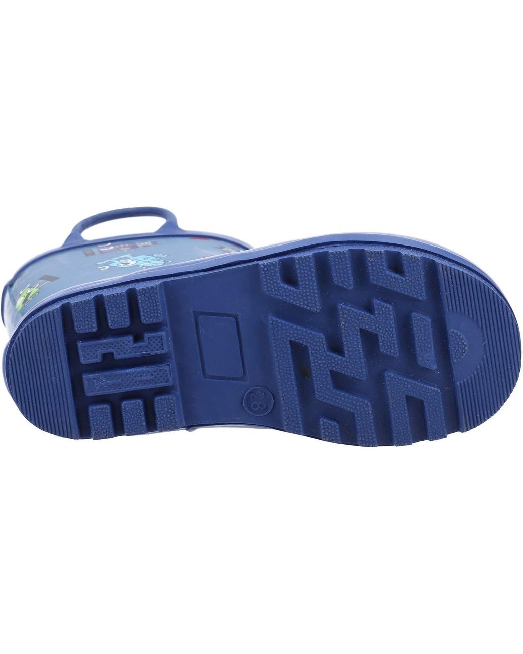 Cotswold Blue Puddle Rubber Robot Wellington Boots