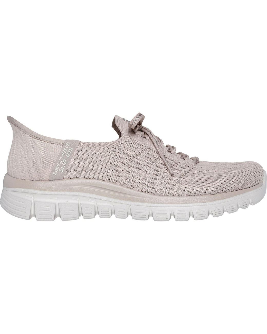 Skechers Gray Graceful First Blush Textile Trainers