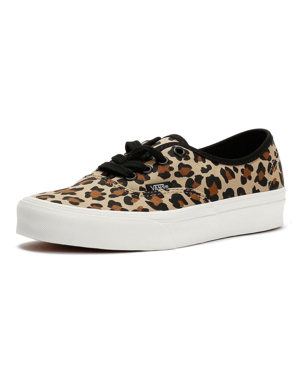 Vans Black Authentic Animalier Leopard Trainers