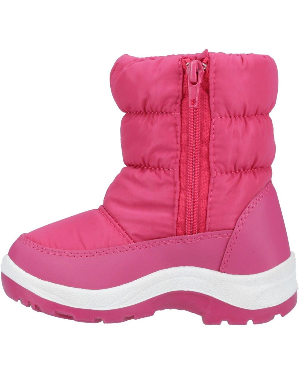 Cotswold Pink Tirely Textile Wellington Boots