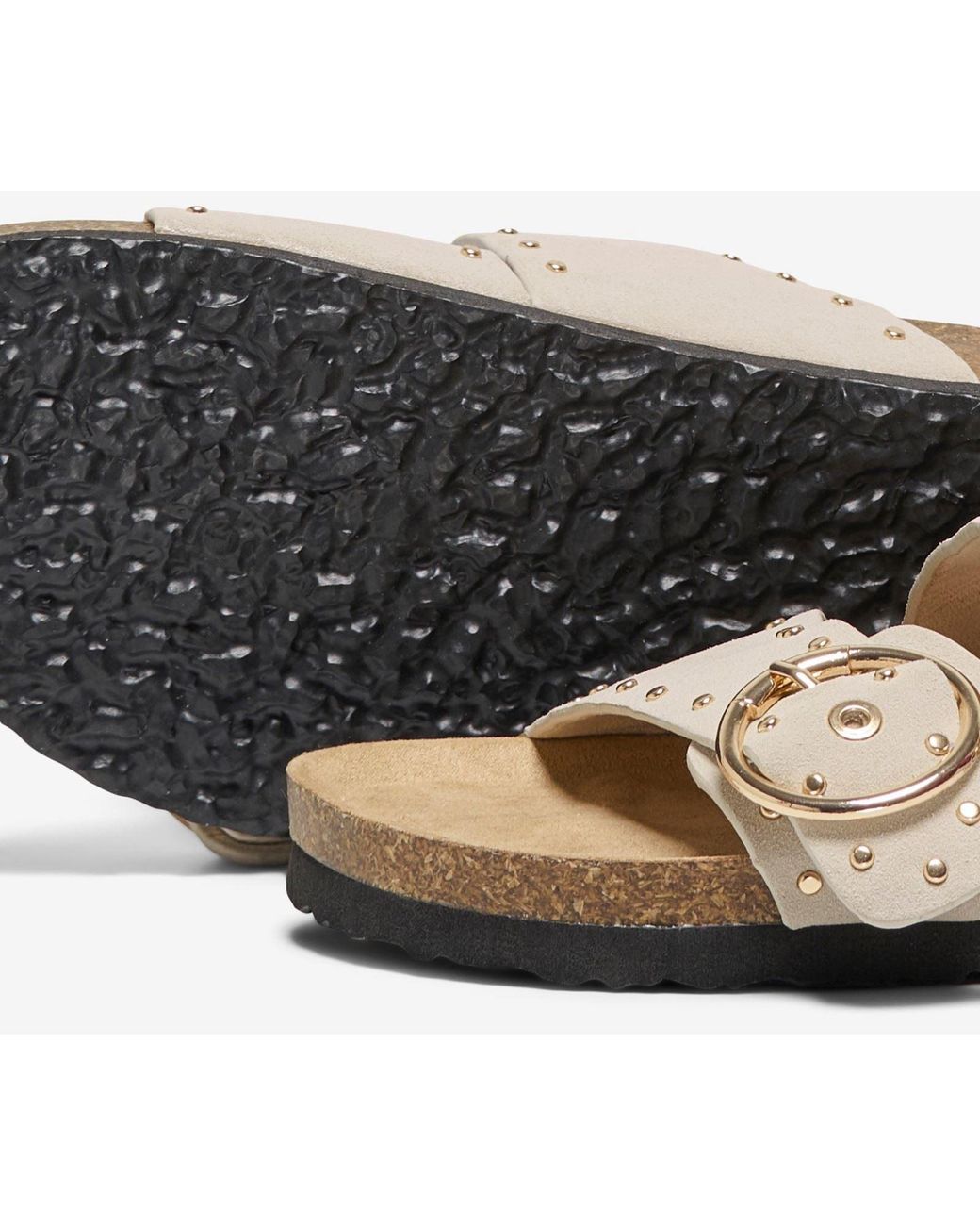 ONLY Natural Maxi-15 Synthetic Cream Sandals