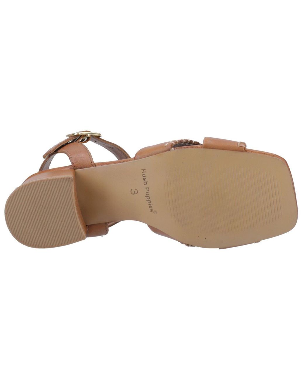 Hush Puppies Brown Lyla Heeled Leather Heels
