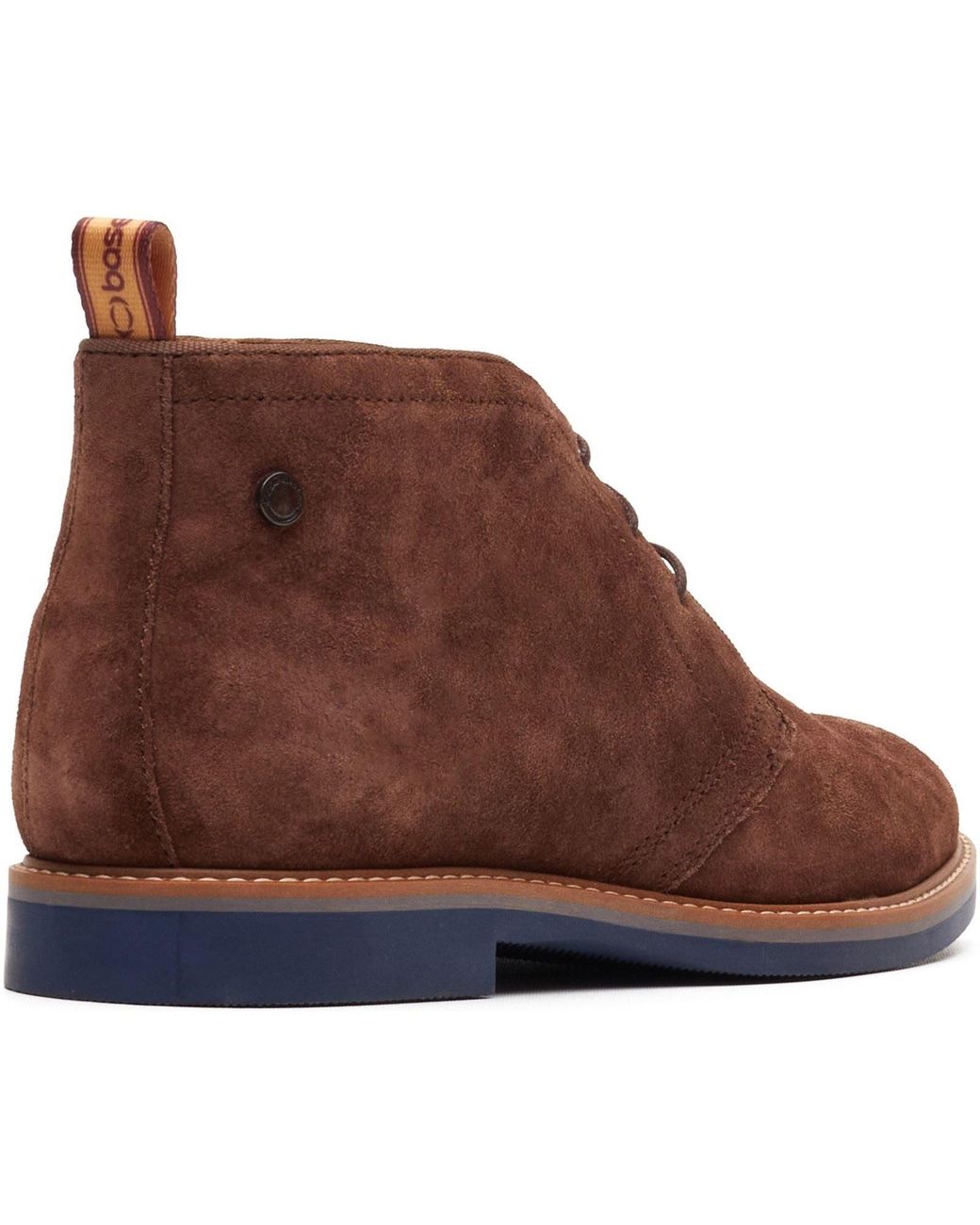 Base London Brown Carlton Chukka Leather Boots for men