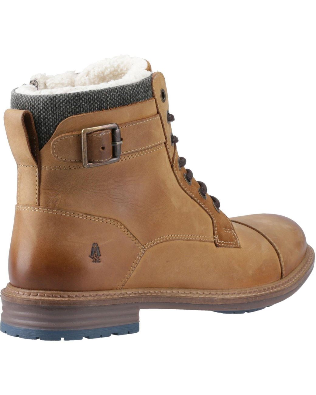 Hush Puppies Brown Jordan Leather Ankle Boots for men