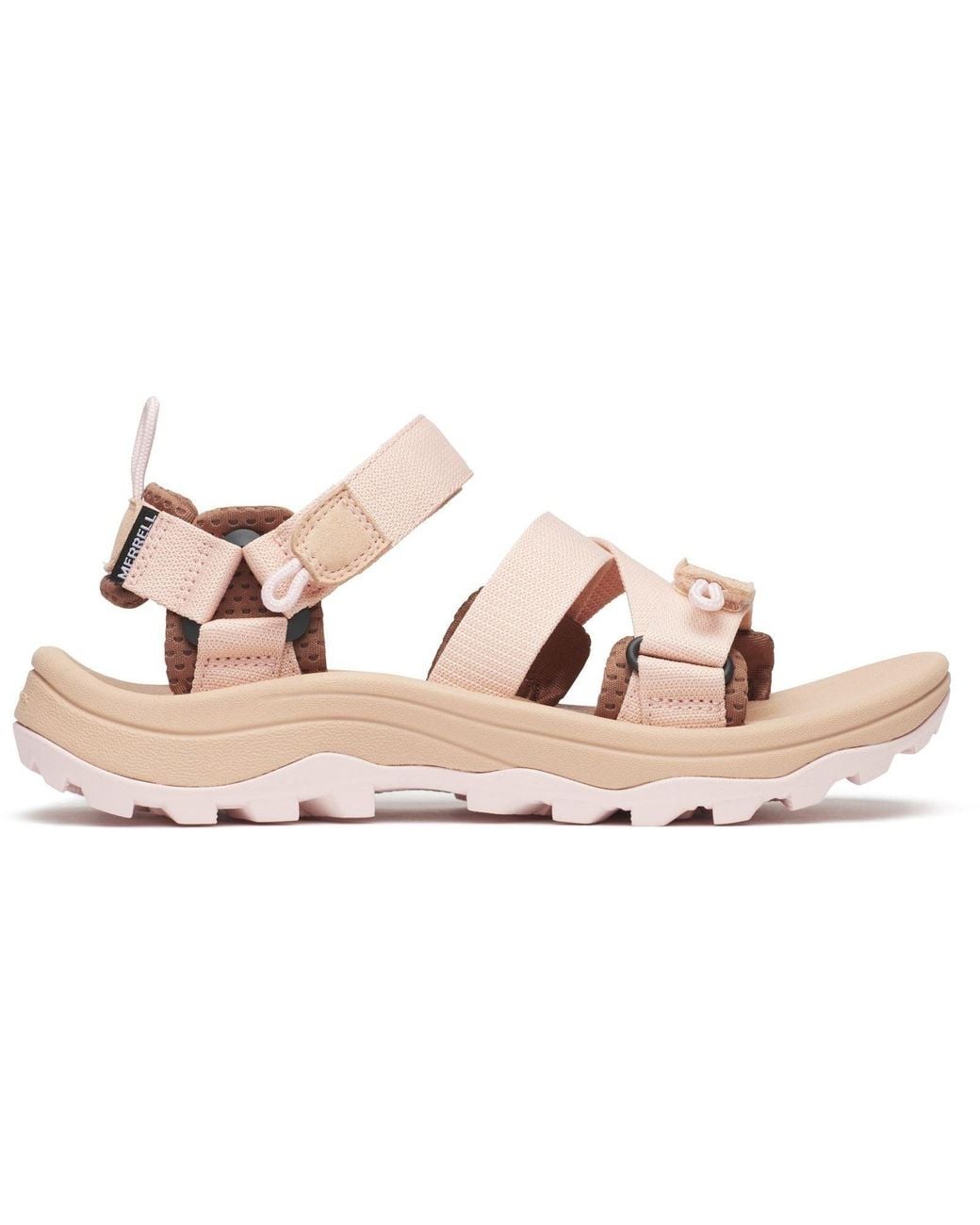 Merrell Brown Speed Fusion Sport Rmx Textile Tan Rose Sandals