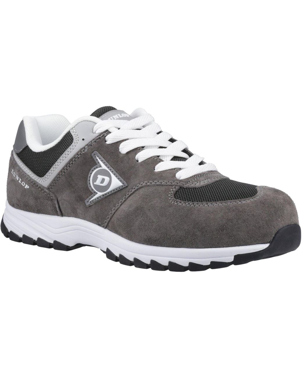Dunlop Gray Arrow Suede Charcoal/ Safety Trainers for men