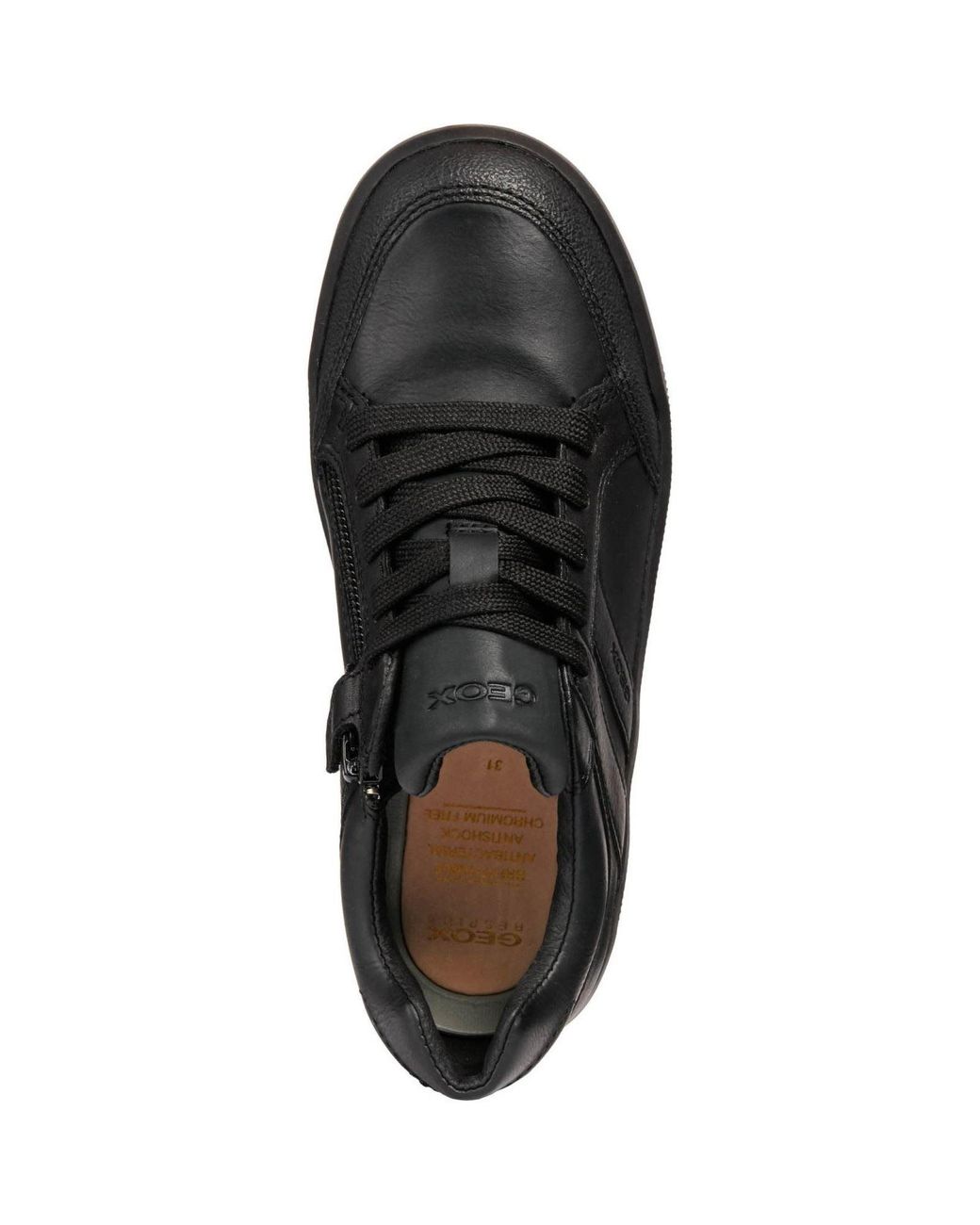 Geox Black J Arzach B. D Leather Trainers