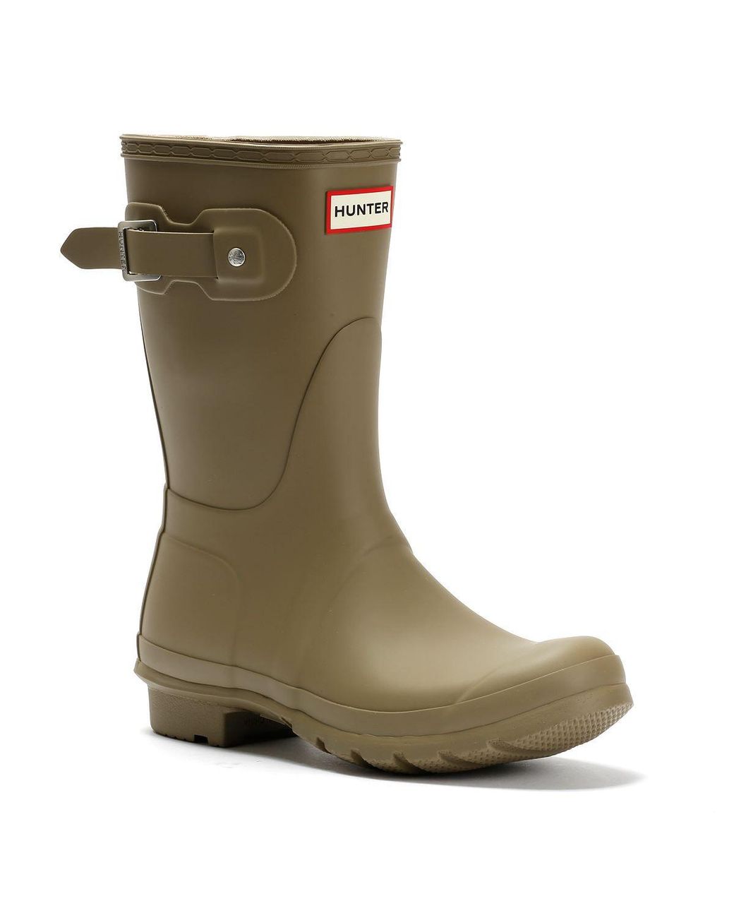 Hunter Gray Original Short Rubber Kettle Wellington Boots