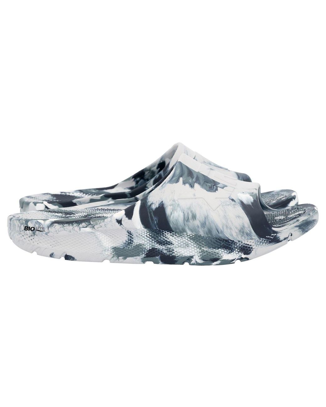 XtraTuf Blue Apres Fish Synthetic Stormy Slides for men