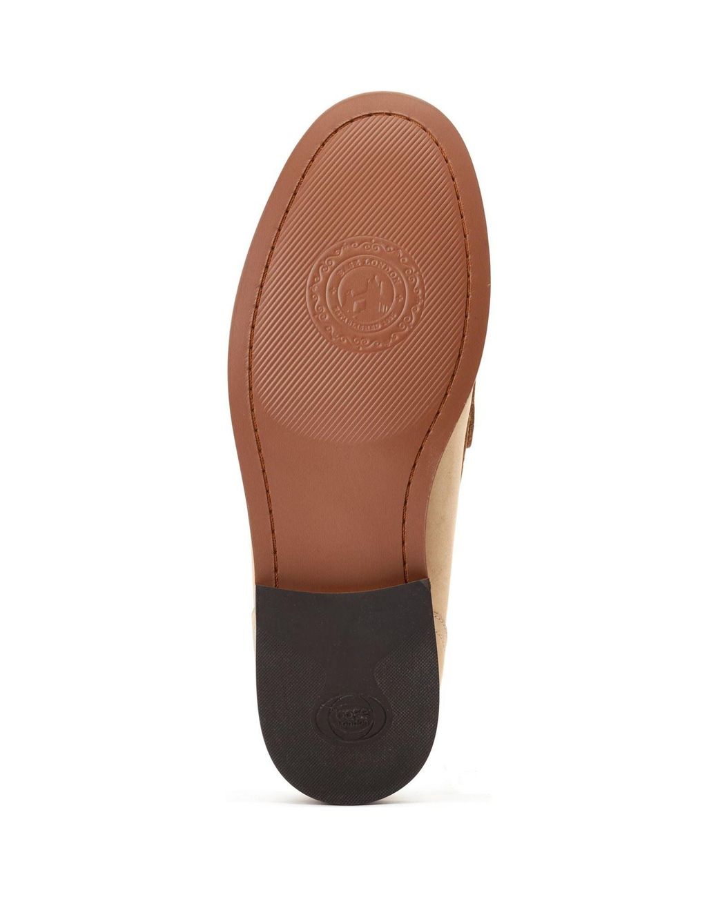 Base London Natural Garfield Leather Sand Standard Loafers for men