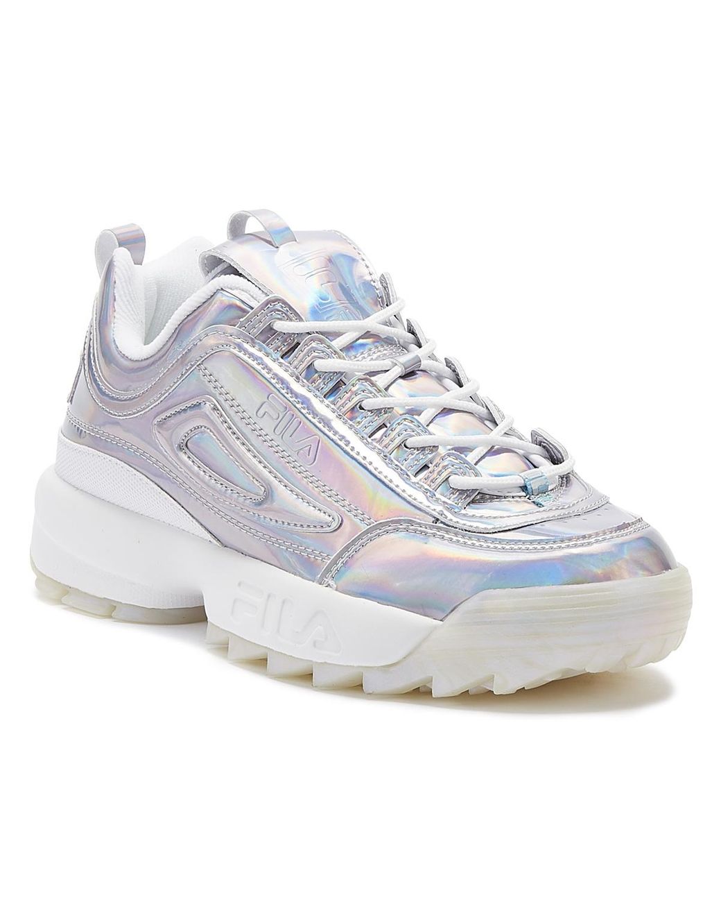 fila disruptor all white womens