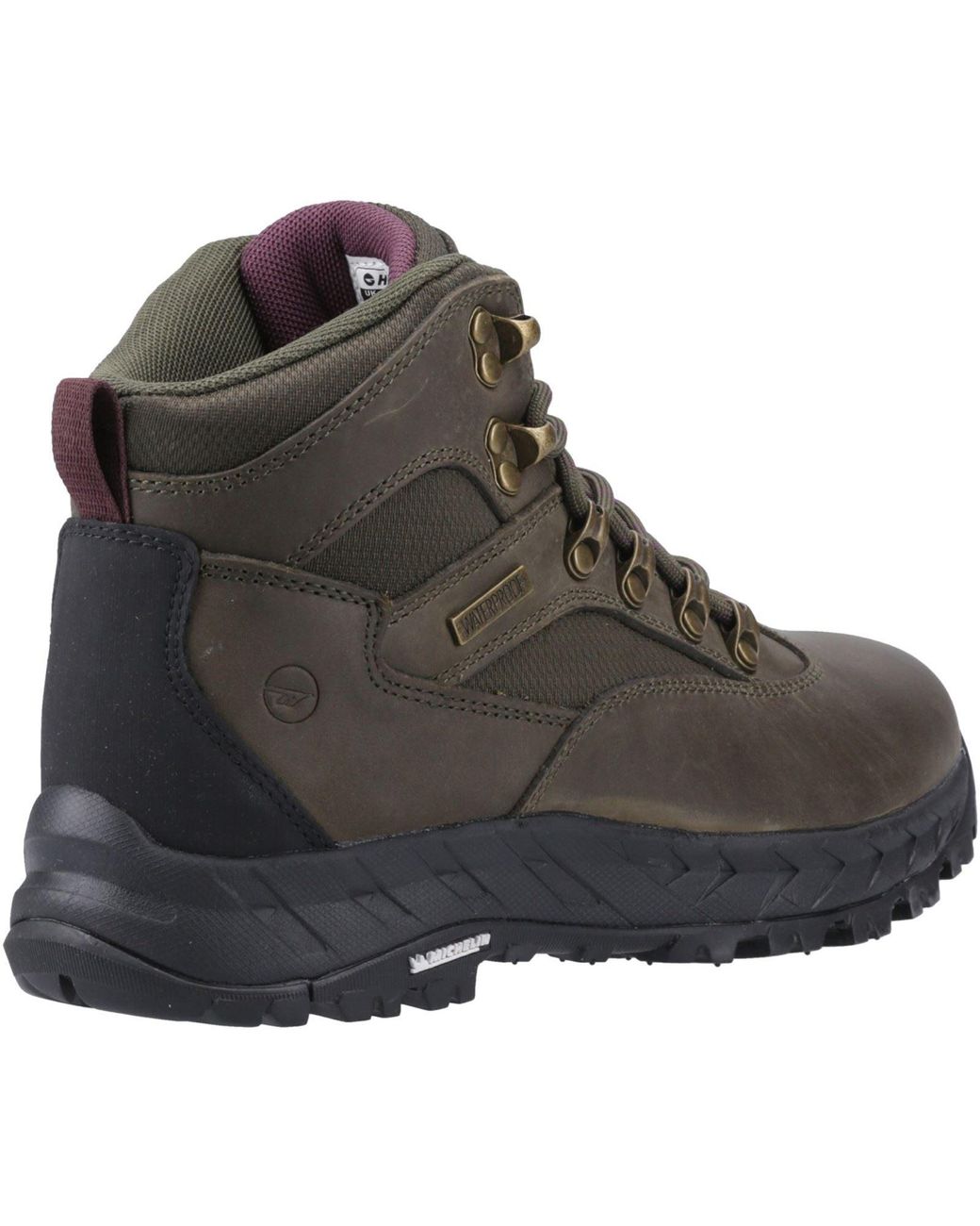 Hi-tec Black Euro Trail Leather Hiking Boots