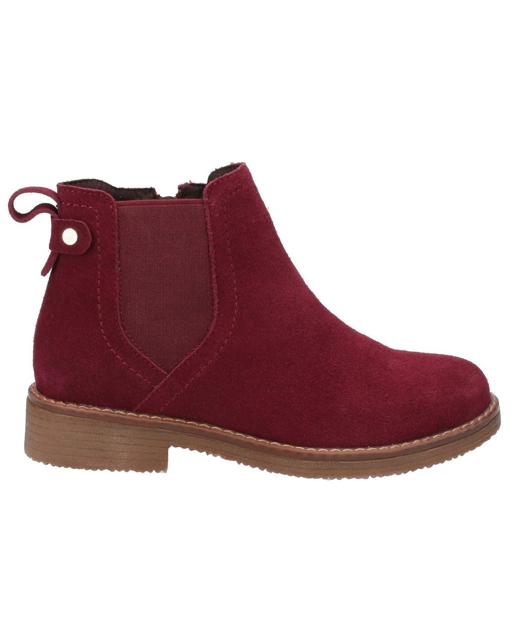 Hush Puppies Red Maddy Suede Bordo Boots
