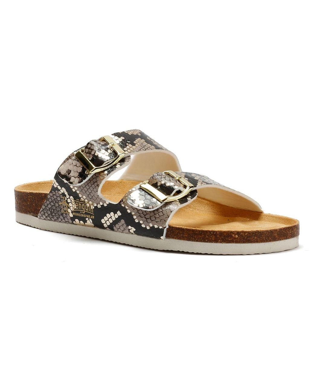 Original Penguin Metallic Port 2 Snake Sandals