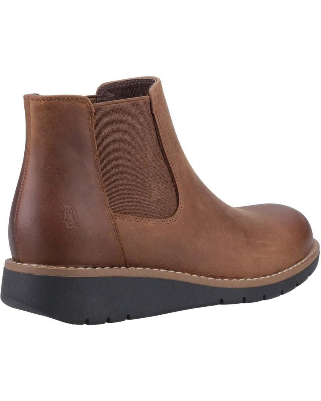 Hush Puppies Brown Leonie Leather Flat Chelsea Boots